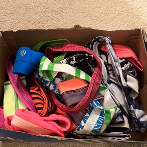 Box of lululemon headbands never worn 10-15